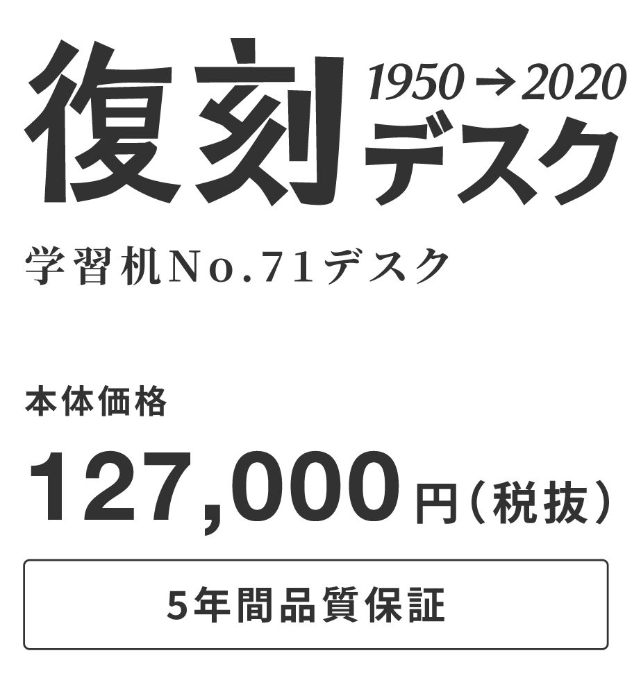 復刻デスク 学習机NO.71