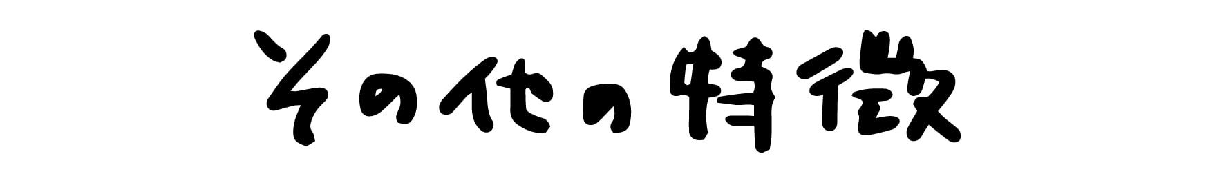 その他の特徴