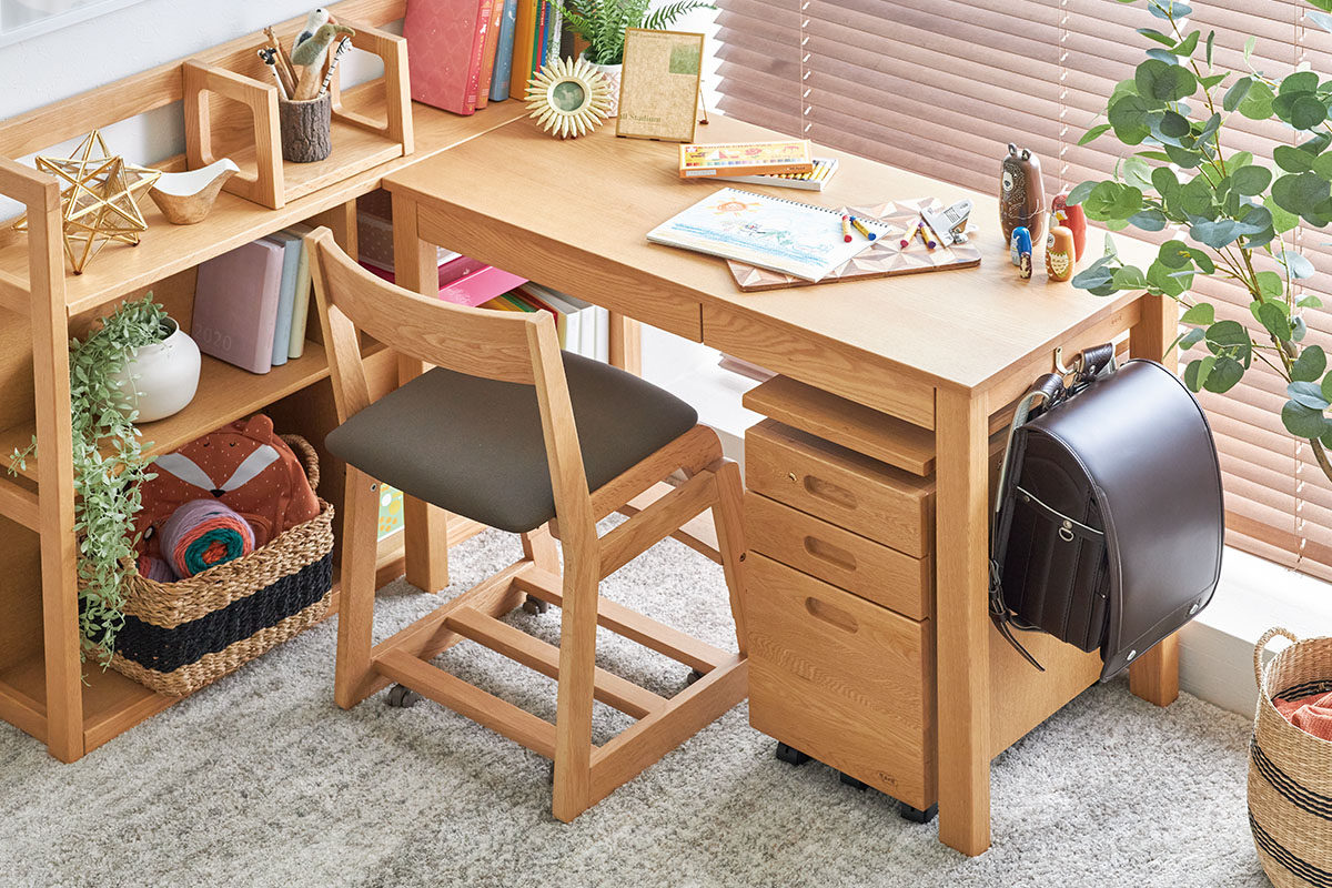 浜本工芸 袖机 国産 浜本工芸 学習デスク昇降式 袖机２セット ① ③浜本工芸　袖机