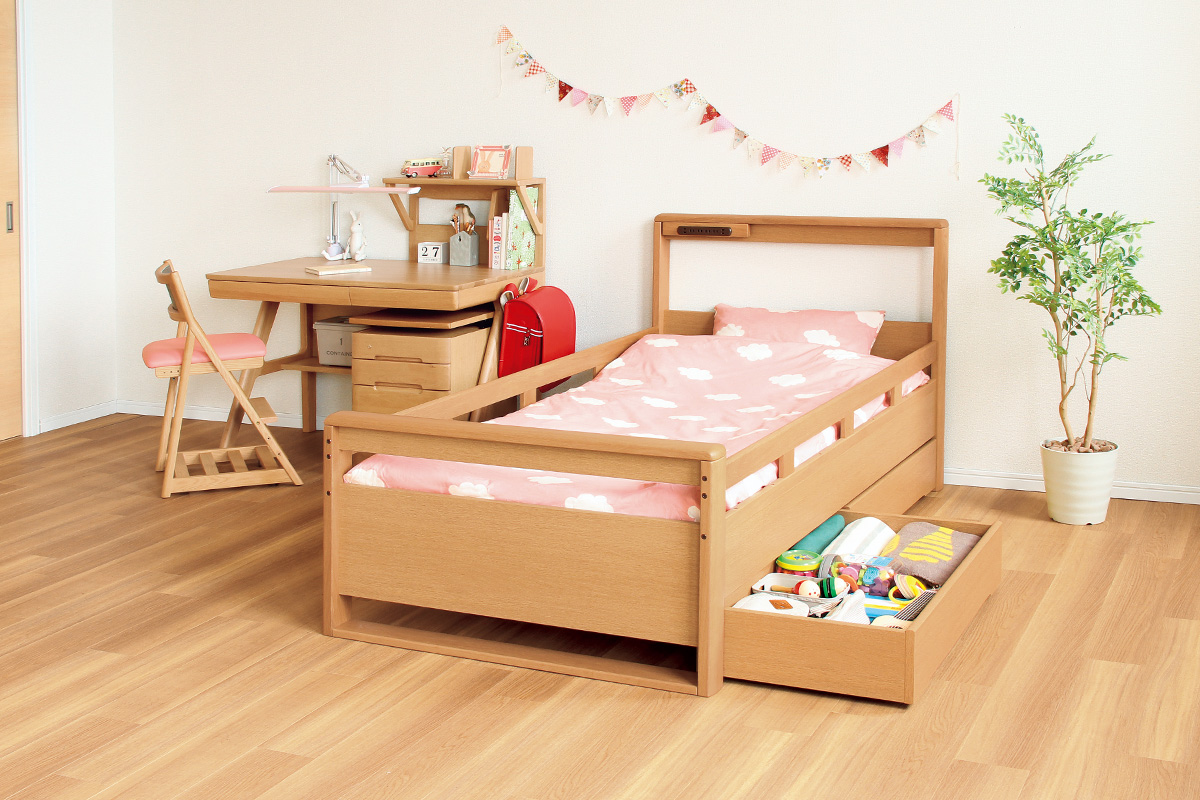 奥本木工所のシングルベッド 尊く 