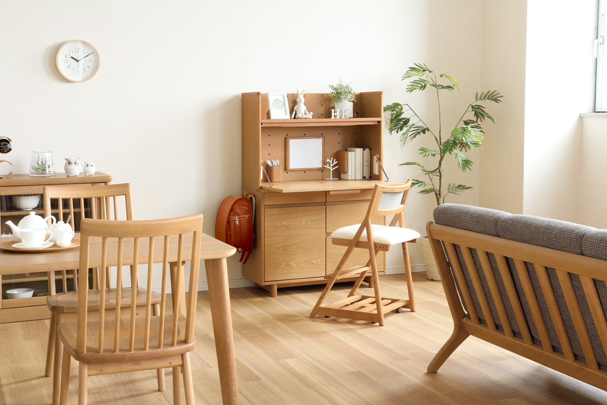 リビング学習の最適解『大容量ライティングデスク』｜No.90デスク  