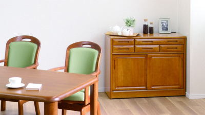 浜本工芸　木製　食器棚 小さな奥行で高い利便性のある食器棚 No.2800｜食器棚｜製品一覧｜浜本