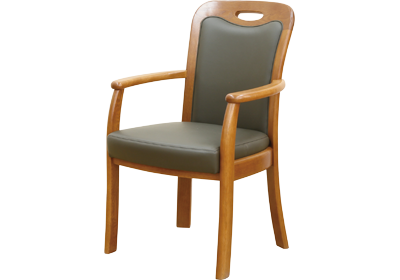 【古家具】浜本工芸 ダイニングアームチェア 1脚 座面高さ43㎝ 肘掛け椅子