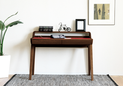 ネイビーブルーボンデッドレザー デスク5点セット ネイビーブルーボンデッドレザー デスク5点セット