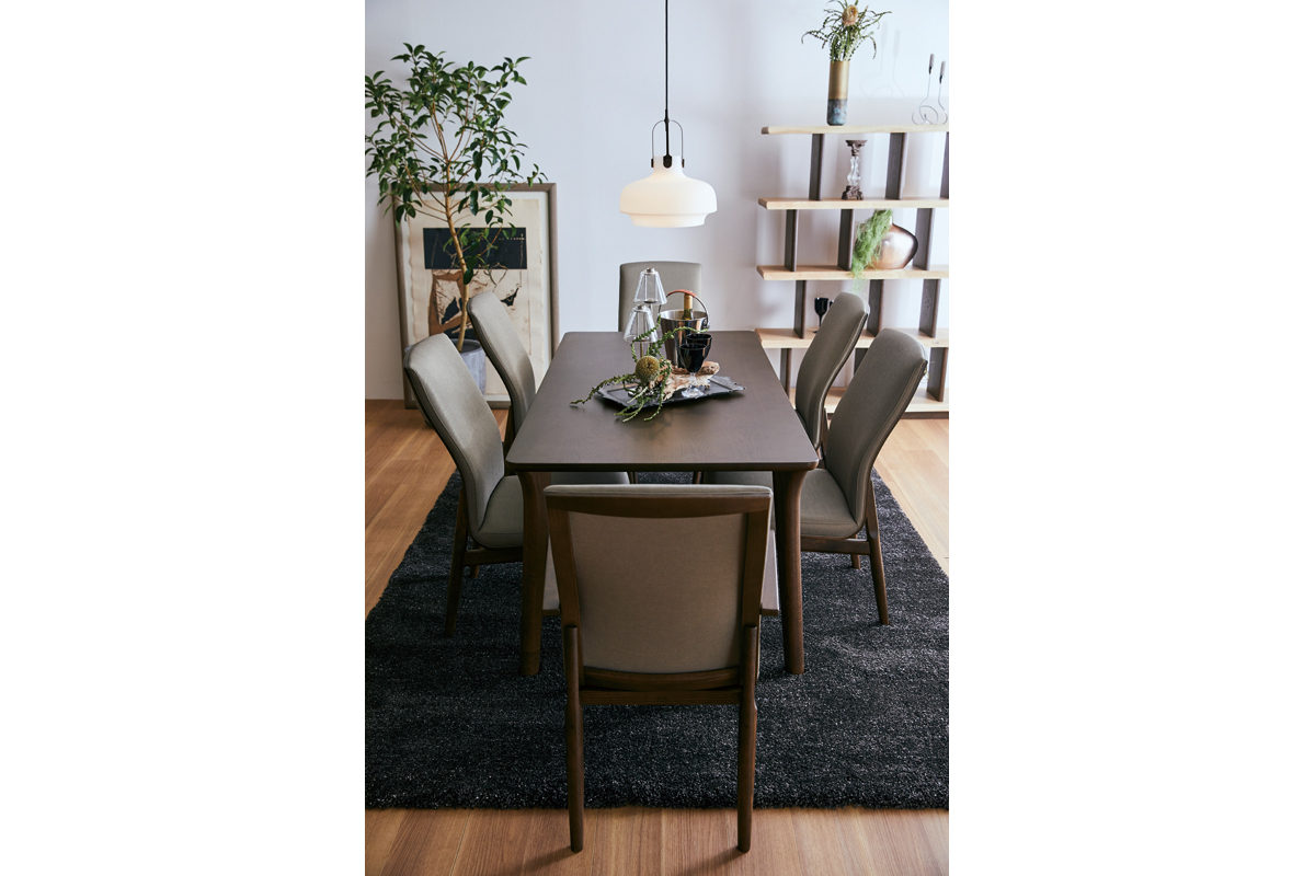 HPY DC YOK ダイニングチェア 8脚 ブラック 板座 HPY DC YOKダイニング  