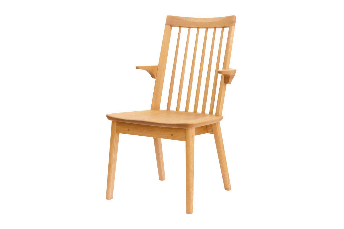 GMGN171A○浜本工芸 / HAMAMOTO ダイニンチェア アームレスチ 和にも洋