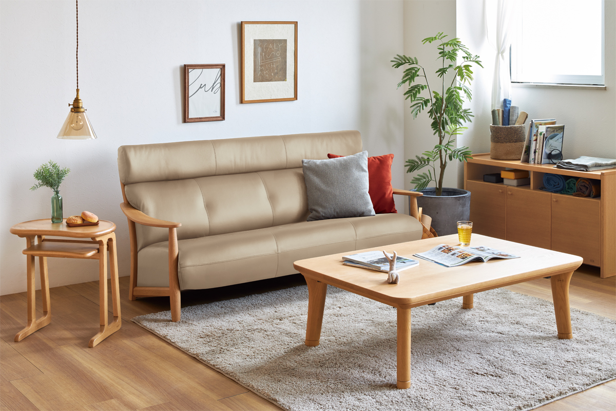 座り心地の良いコンパクトソファ｜No.2900ソファ｜製品一覧｜浜本工芸 