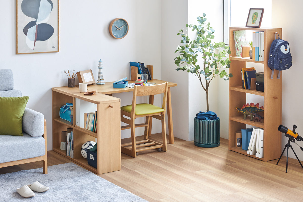 国産 浜本工芸 No.6000デスクユニット No.6000書棚（幅50cm/60cm）素材：ナラ材 塗色：3色対応 F☆☆☆☆ 送料無料（玄関前配送） 浜本工芸 No.6000 デスクユニット 天板 奥行60cm×幅120cm No.6004⁄6000