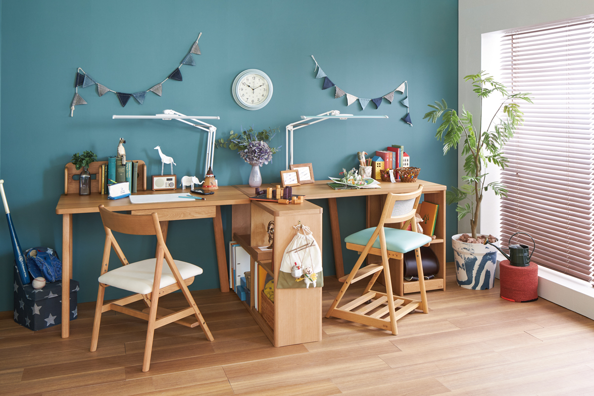 ★HAMAMOTO 浜本工芸★No.6000 デスク 幅100cm【鍵欠品】★ナラ無垢 ブラウン 片袖 パソコンデスク 学習机 勉強机★410h16