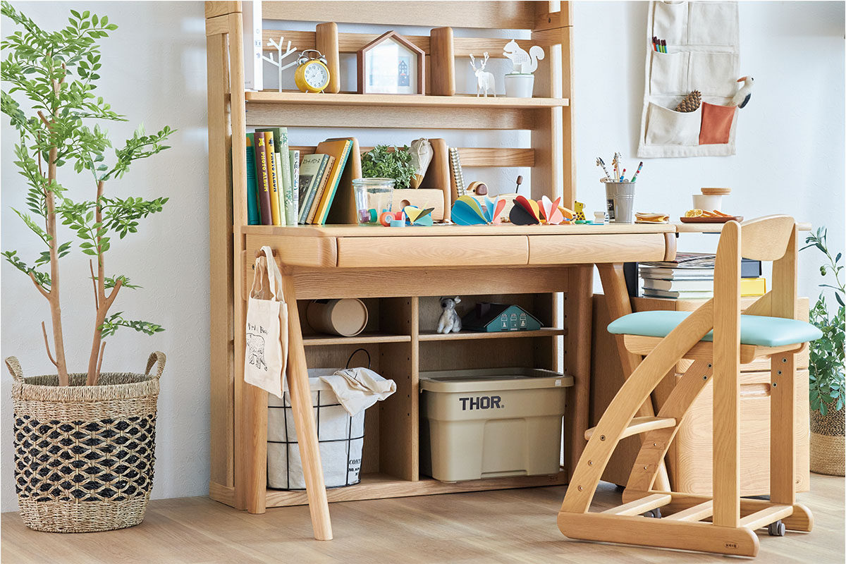 【C0356】★浜本工芸★学習机★勉強机★キャビネット付★本立て付★椅子付★４点セット★ 浜本工芸 学習机 本立て チェア キャビネット付 勉強机 大阪市内 引取