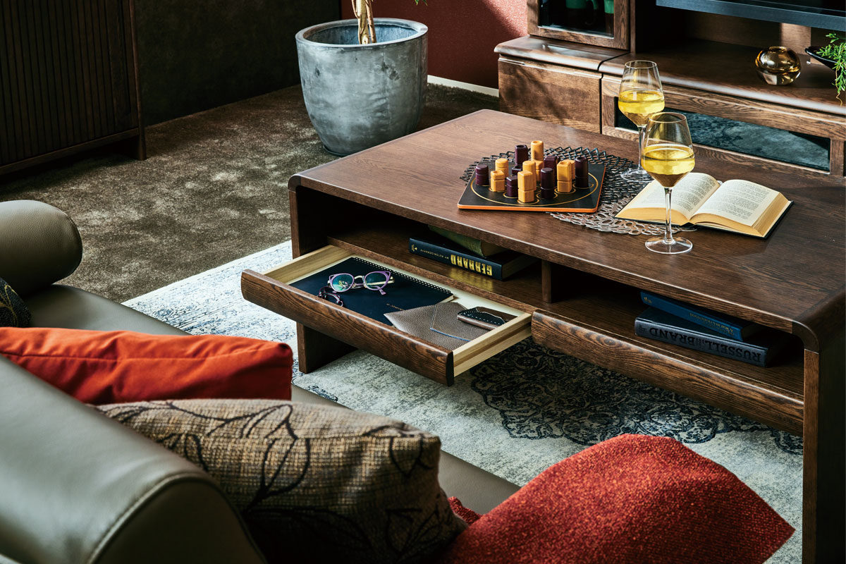 TVボードとしても使えるセンターテーブル T-1100・1100H｜センター  