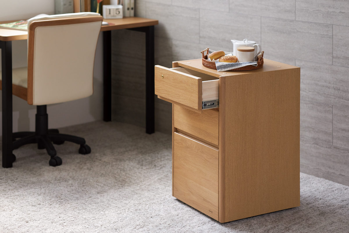 ★HAMAMOTO 浜本工芸★No.6000 デスク 幅100cm【鍵欠品】★ナラ無垢 ブラウン 片袖 パソコンデスク 学習机 勉強机★410h16