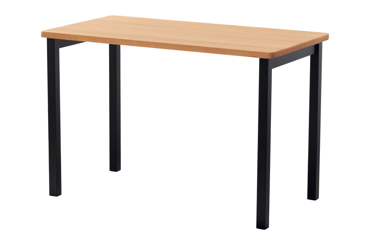 ★HAMAMOTO 浜本工芸★No.6000 デスク 幅100cm【鍵欠品】★ナラ無垢 ブラウン 片袖 パソコンデスク 学習机 勉強机★410h16