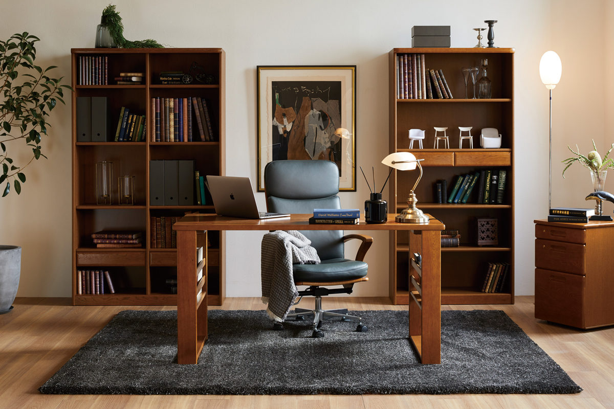 No.2000デスクユニット｜書斎デスク｜製品一覧｜浜本工芸株式会社 