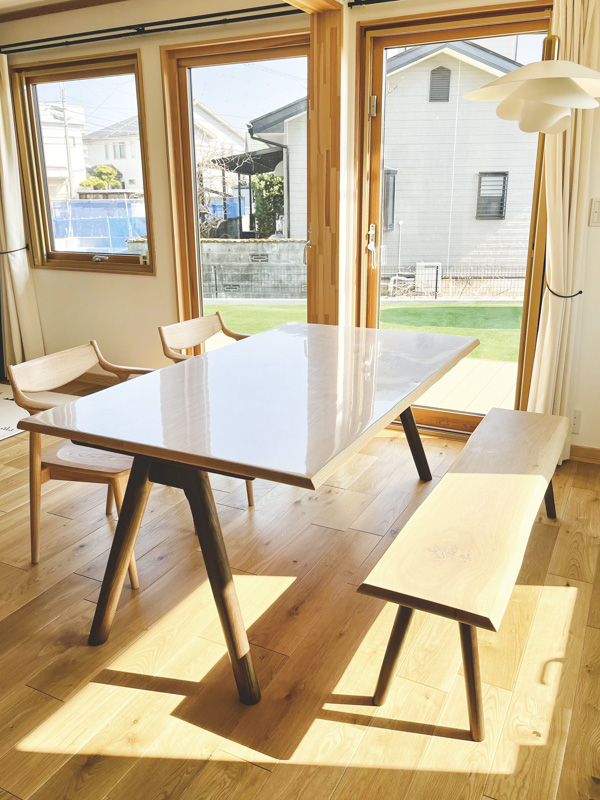 EDK82 浜本工芸 ナラ無垢材 ファックス台 2口コンセント付き 電話台 crescent_ham16-desk110set